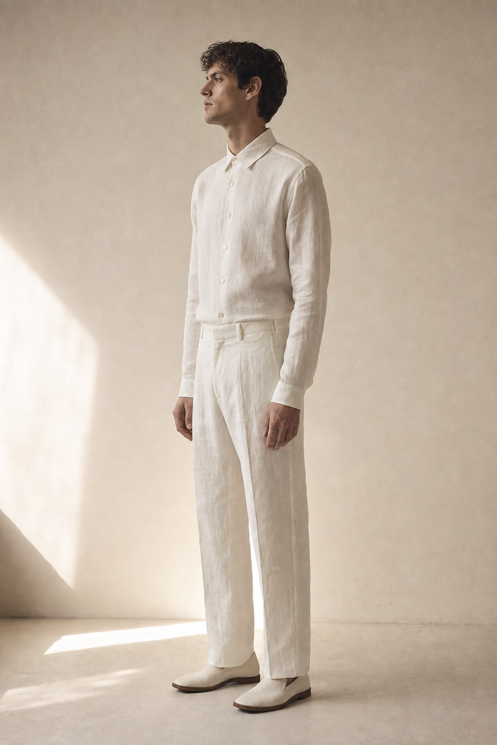 Tailored set in Ivory White